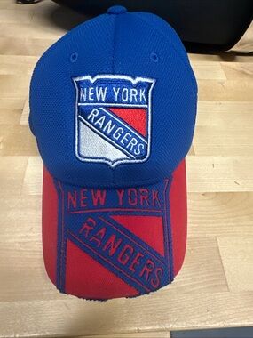 Reebok New York Rangers Blue and Red Mesh Cap